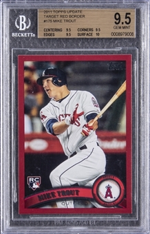 2011 Topps Update Target Red Border #US175 Mike Trout Rookie Card – BGS GEM MINT 9.5